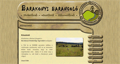Desktop Screenshot of barakonyitaborok.hu